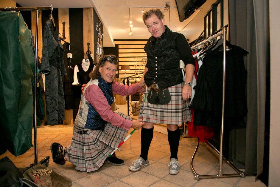 Thomas Rettl mit Schauspieler Cornelius Obonya, fotografiert von Herbert Rohrer